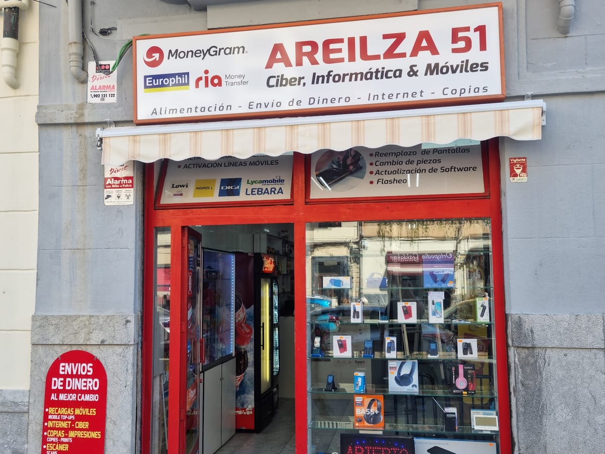 Locutorio Areilza - Ciber, Informática & Móviles — envíos & finanzas en Bilbao