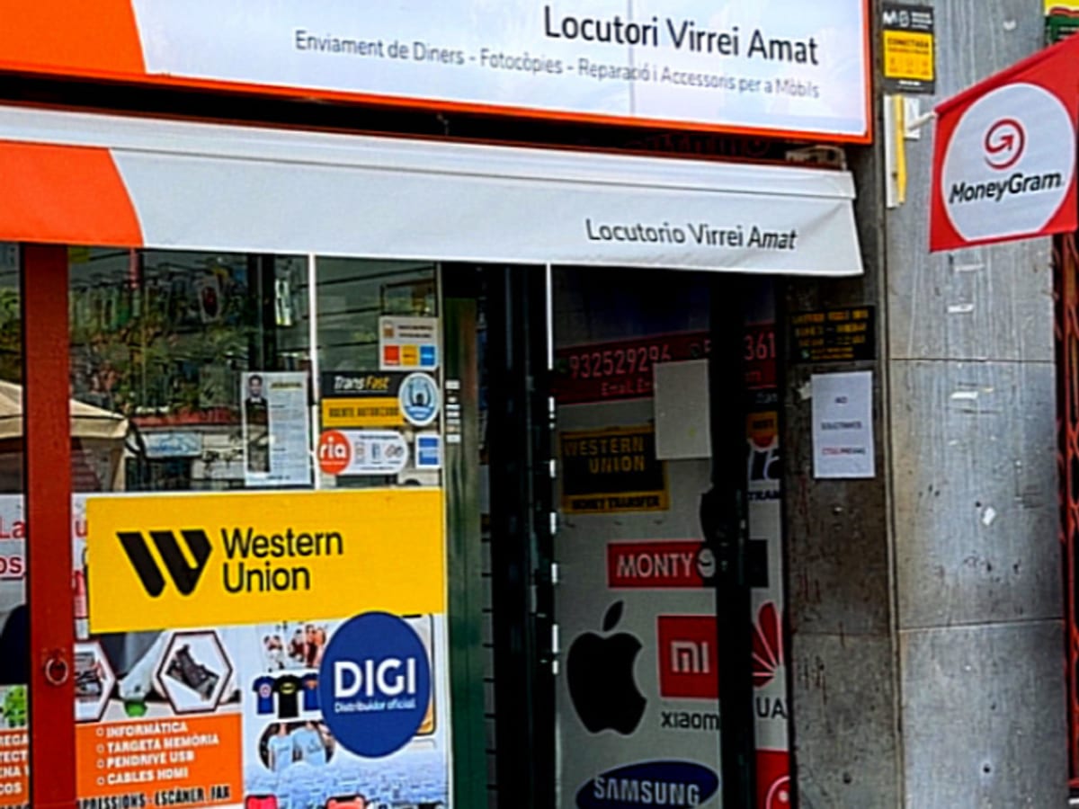Locutorio Virrei Amat — envíos & finanzas en Barcelona